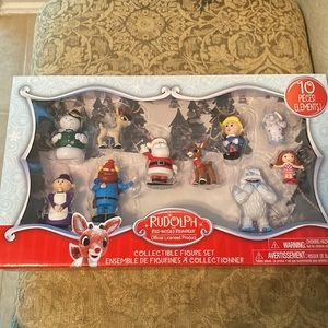 Rudolph the Red Nose Reindeer Christmas Collectible Figure Set